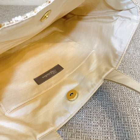 Tweed Otona Bag-Shiny Gold