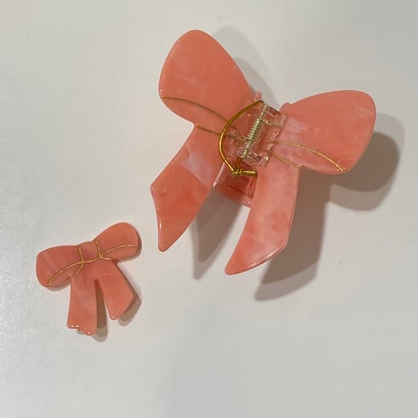 Coucou Suzette / Pink Ribbon Hair Clip (ピンクリボン）