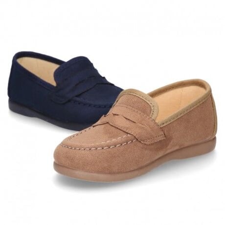 OKAASPAIN / Autumn winter canvas Moccasin shoes / GREY (GRIS)
