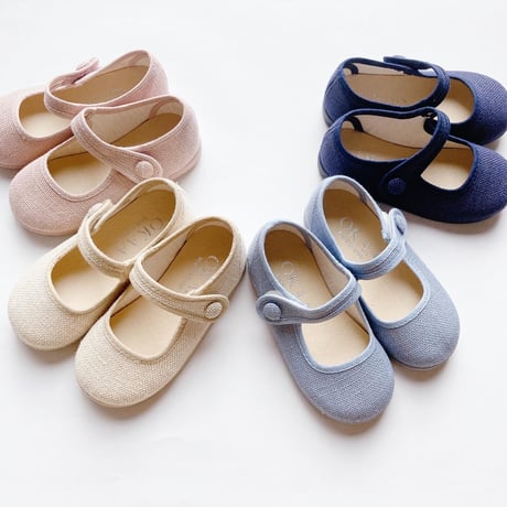 OKAASPAIN / Linen Mary Jane / (Medium Blue)
