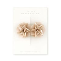 Little Marshmallow / Clip // Flora - Beige Satin