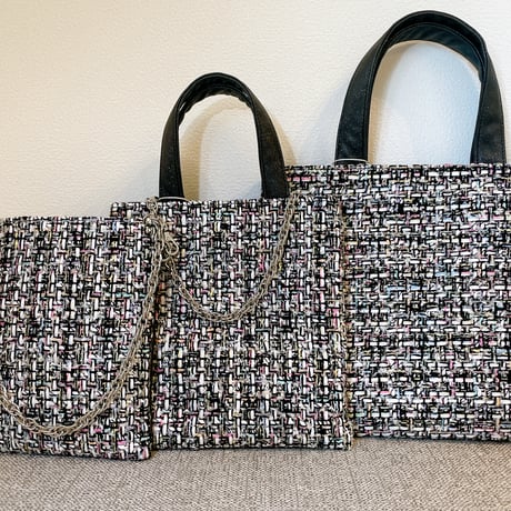 Tweed Otona Bag-Jewel Black