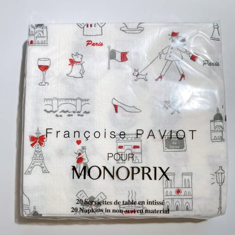 【パリみやげ】　MONOPRIX / ペーパーナプキン