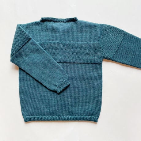 LES ENFANTINES  / Cardigan Mousse-Dark Green