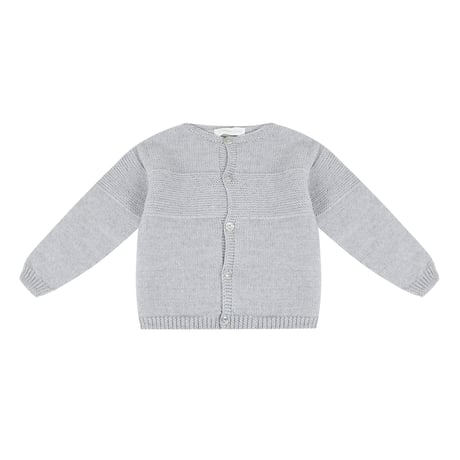 LES ENFANTINES / Cardigan Mousse-Gray