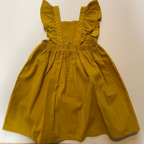 Beatrice ＆ Bee / Mustard Pinafore Girl Dress