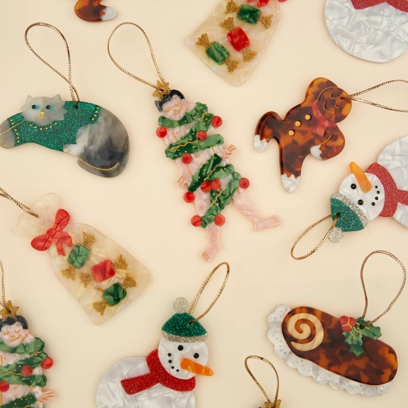 Coucou Suzette / Snowman Christmas Ornament (雪