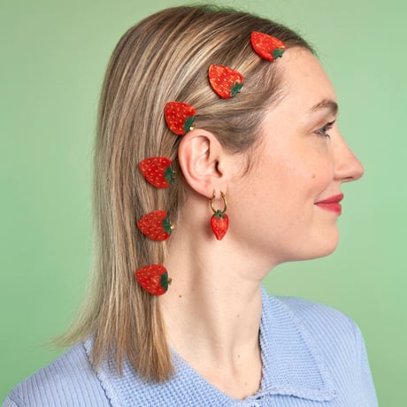 Coucou Suzette / Strawberry Hair Clip（苺）