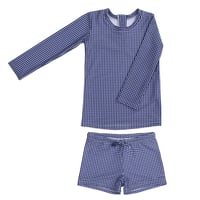 WILLOW SWIM / Harrison Set / Navy Gingham