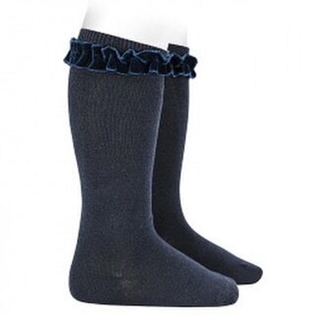 Condor / Socks with velvet ruffle cuff 480 (2.4.6.8)