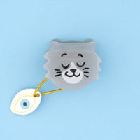 Coucou Suzette / Gray Cat Mini Hair Claw (グレーキャット）