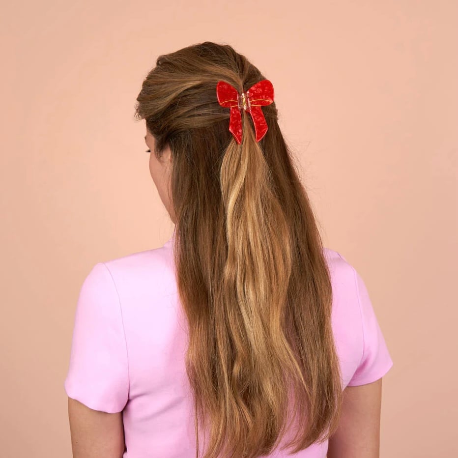 Coucou Suzette / Red Ribbon Hair Claw (赤いリボン） |