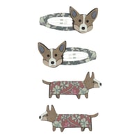 MIMI&LULA / Corgi clip set  HORSE & HOUND
