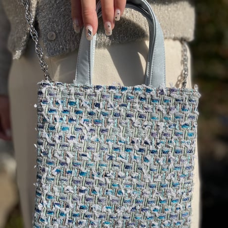 Twinkle Tweed Otona Mini Bag - Pastel -