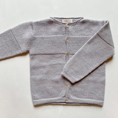 LES ENFANTINES / Cardigan Mousse-Gray