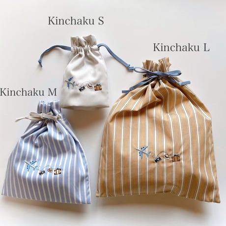 Embroidery Kinchaku (L size)