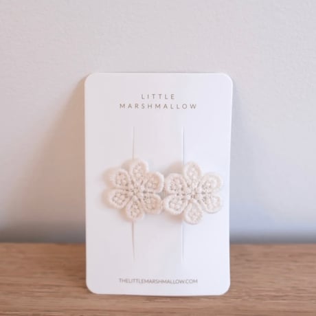 Little Marshmallow / Flower Lace Clip // Ivory Bloom