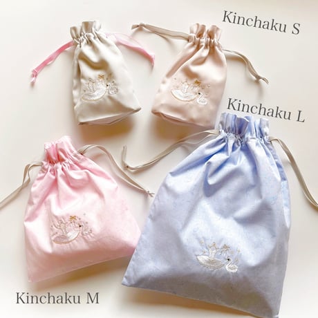 Embroidery Kinchaku (L size)