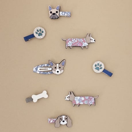 MIMI&LULA / Corgi clip set  HORSE & HOUND