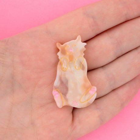 Coucou Suzette / Ginger Cat Hair Clip (茶トラ猫）