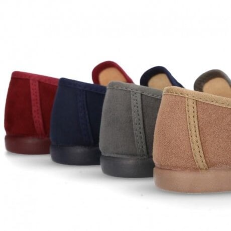 OKAASPAIN / Autumn winter canvas Moccasin shoes / GREY (GRIS)