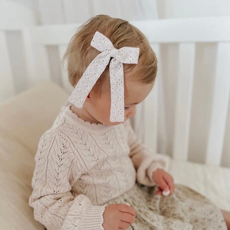Little Marshmallow / Harper Longtail Bow // Wisteria