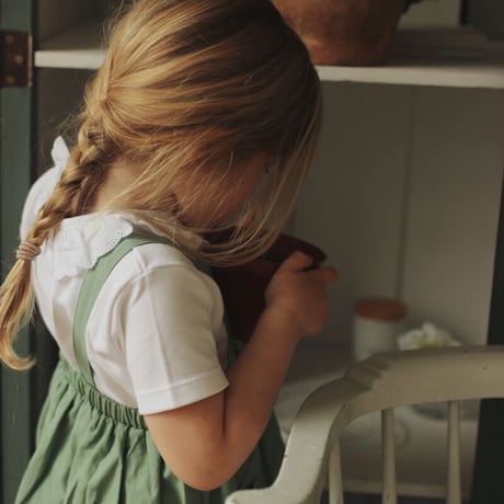 Beatrice ＆ Bee / Green Pinafore Girl Dress