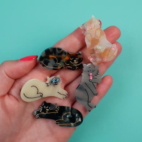 Coucou Suzette / Ginger Cat Hair Clip (茶トラ猫）