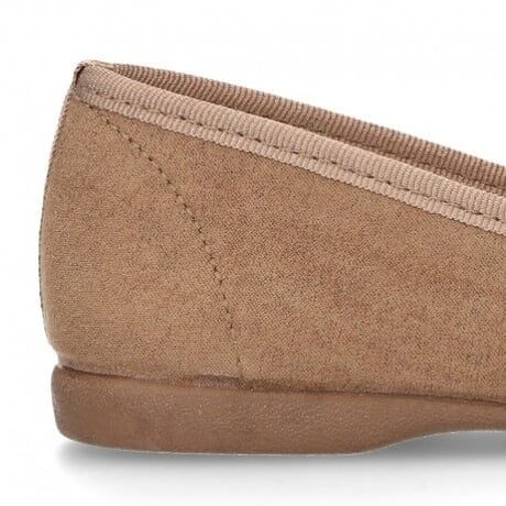 OKAASPAIN / Autumn winter canvas Ballet flats with tassels / GREY (GRIS)