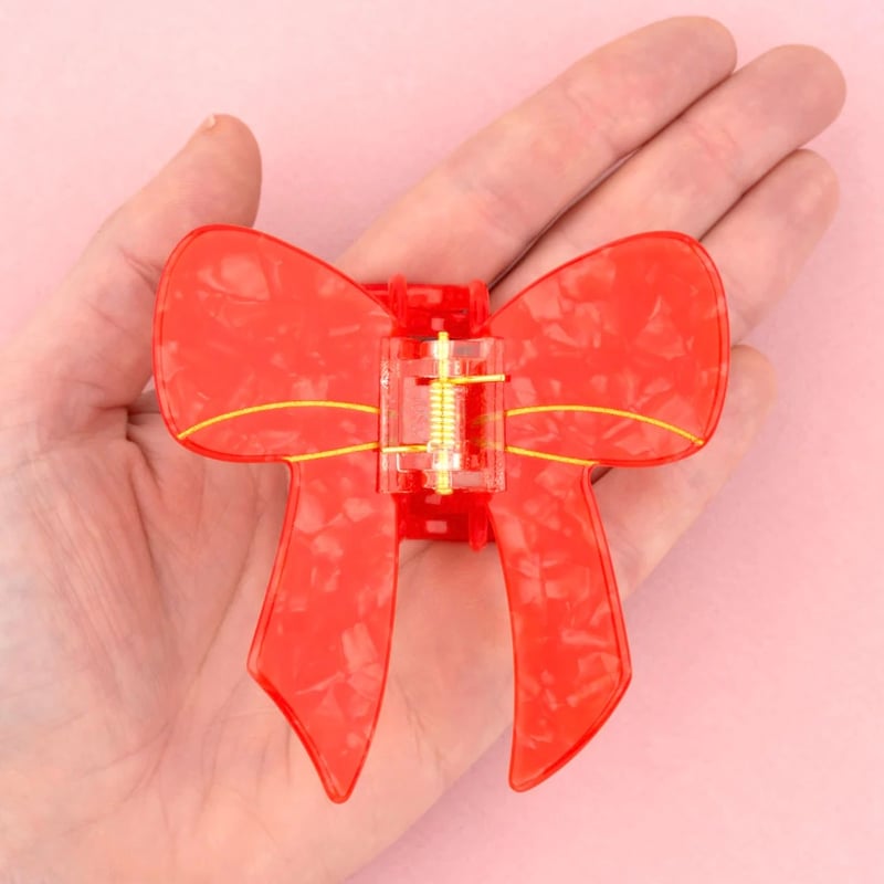 Coucou Suzette / Red Ribbon Hair Claw (赤いリボン） |