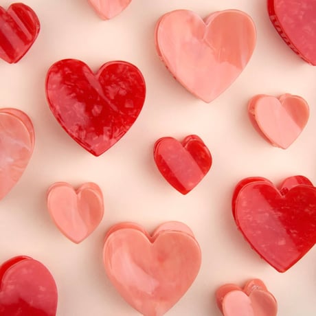 Coucou Suzette / Pink Heart Hair Claw (ピンクハート）