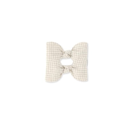 Little Marshmallow / Petite Pigtail Set // Tiny Gingham - Ash