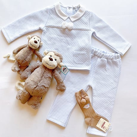 Blues Baby / POM POM DIAMOND JACQUARD 2 PC SET