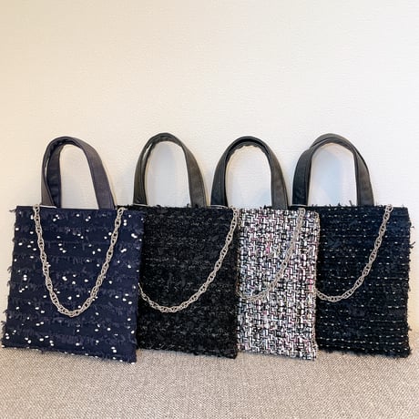 Tweed Otona Bag-Jewel Black