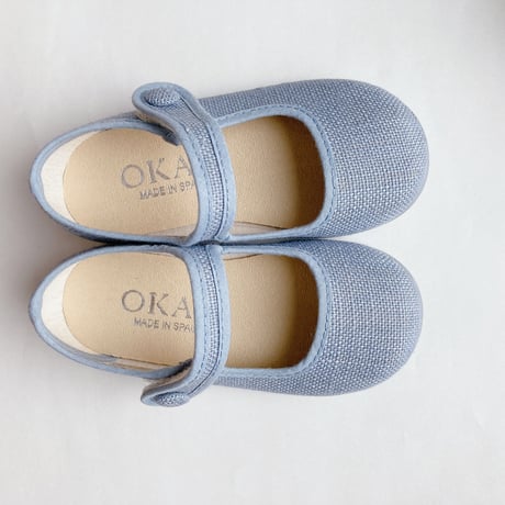 OKAASPAIN / Linen Mary Jane / (Medium Blue)