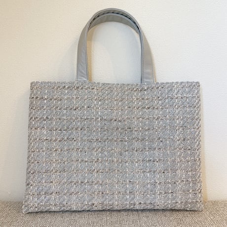 Tweed Otona Bag-Metalic Silver