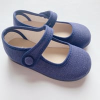 OKAASPAIN / Linen Mary Jane / (Navy Blue)