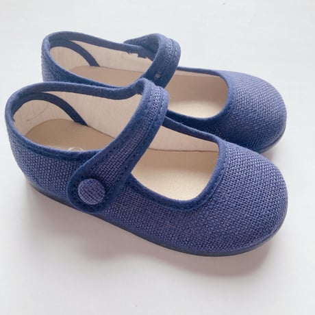 OKAASPAIN / Linen Mary Jane / (Navy Blue)