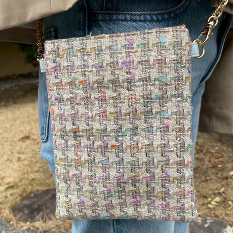 Twinkle Tweed Otona Pochette - Pastel -