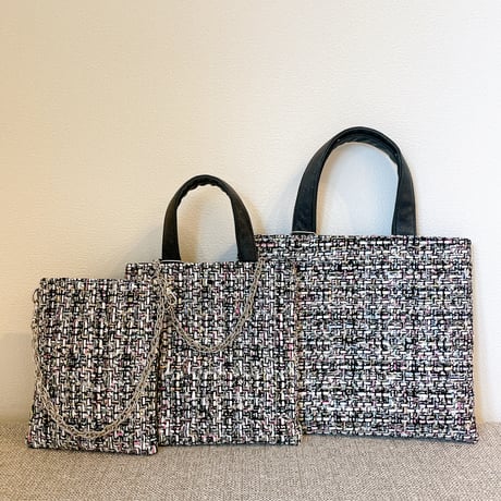 Tweed Otona Bag-Jewel Black