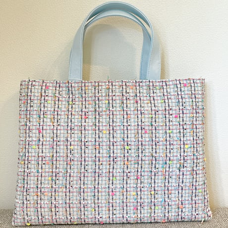 Tweed Otona Bag-Neon Blue