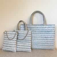 Tweed Otona Bag-Metallic Blue