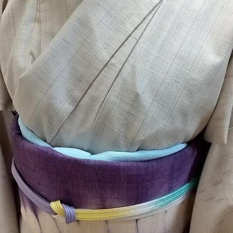 ＃紬名古屋帯（桐生絞り絹100％）