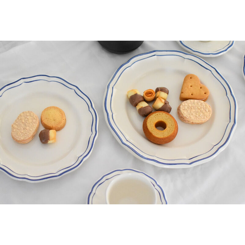 ジアンGien フィレ デザートプレート23㎝ ブルー | Milfelice tableware