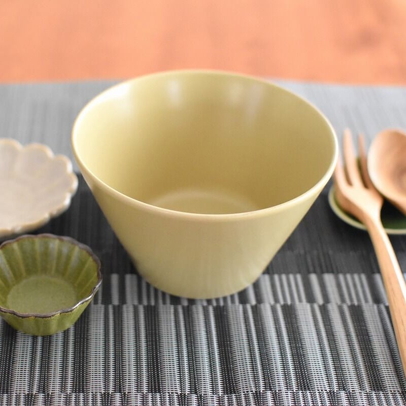 小田陶器 MINORe(みのり) ボールL オリーブ | Milfelice tableware