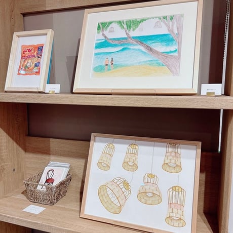 原画「海辺のランプ」