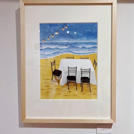 原画「海辺のテーブル」