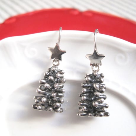 ピアス Earrings "Alberi di Natale"(AG)