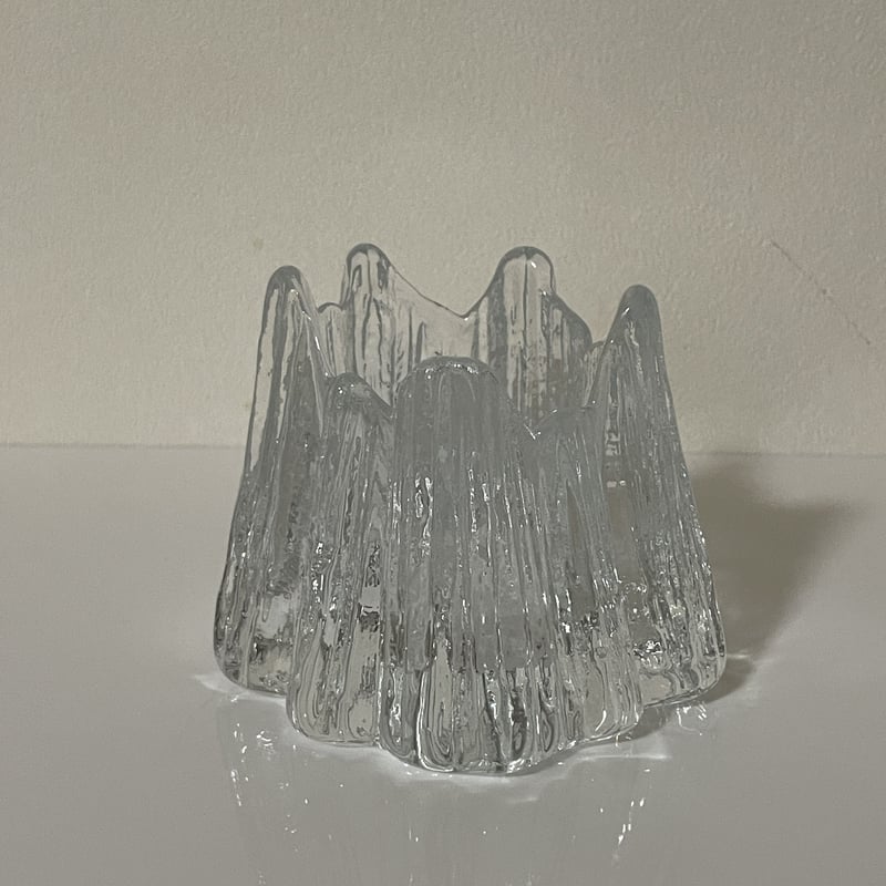 nybro sweden ニーブロー クリスタル ボルケーノ キャンドルホルダー