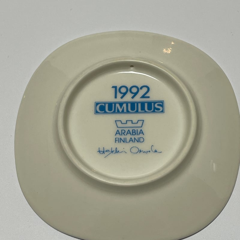 再入荷アイテム アラビア/ヘイッキ・オルヴォラ/CUMULUS/イヤープレート1992年 食器